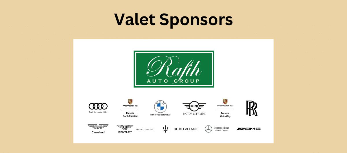 3 Valet Sponsors