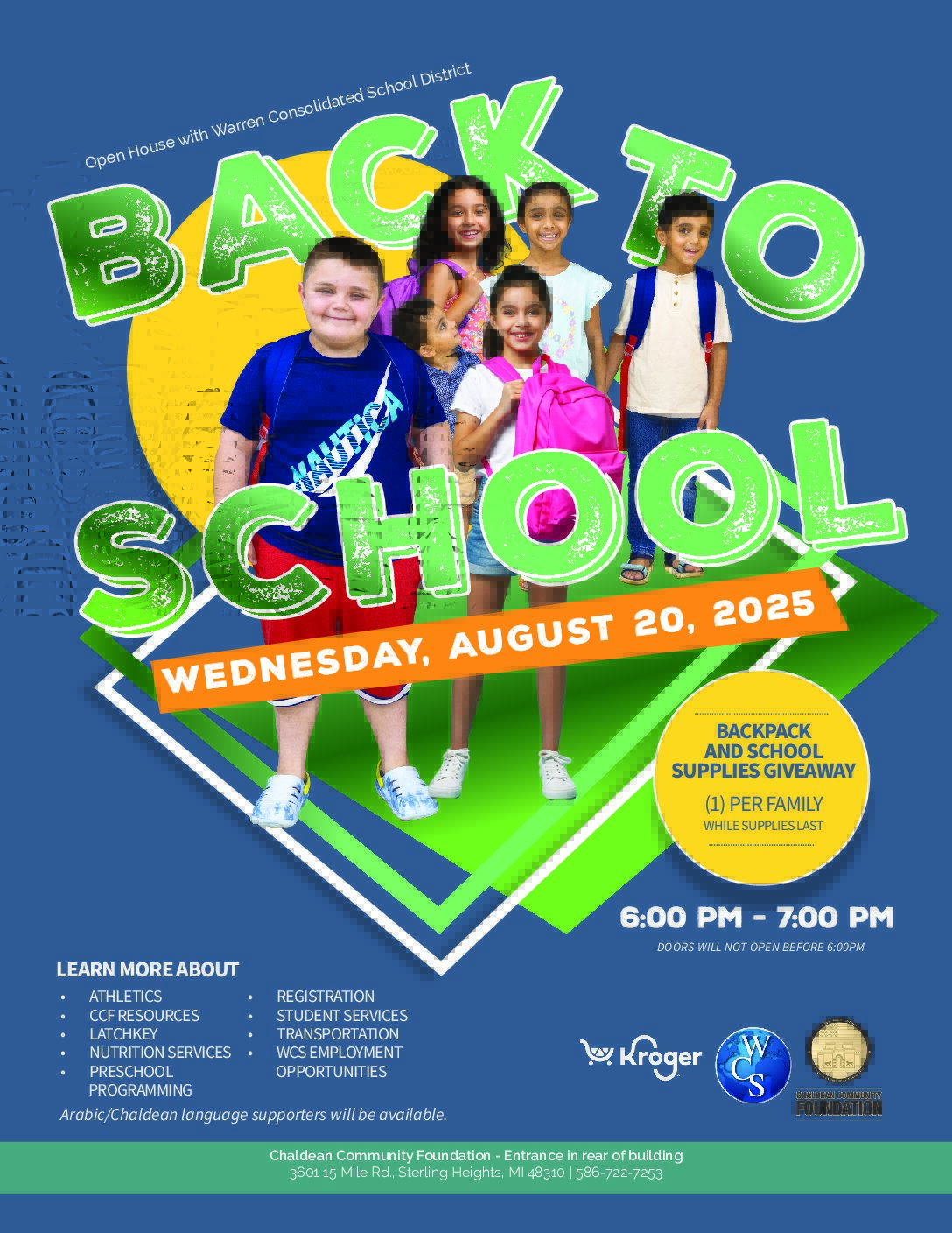 WCS Back to School Event