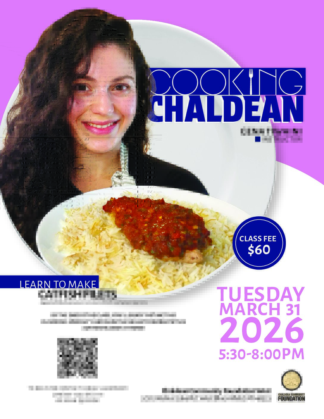 Cooking Chaldean – Catfish Filets topped with Khalta over rice