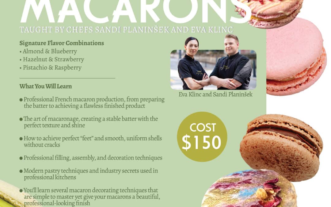 Int’l Cooking: Macarons for Adults