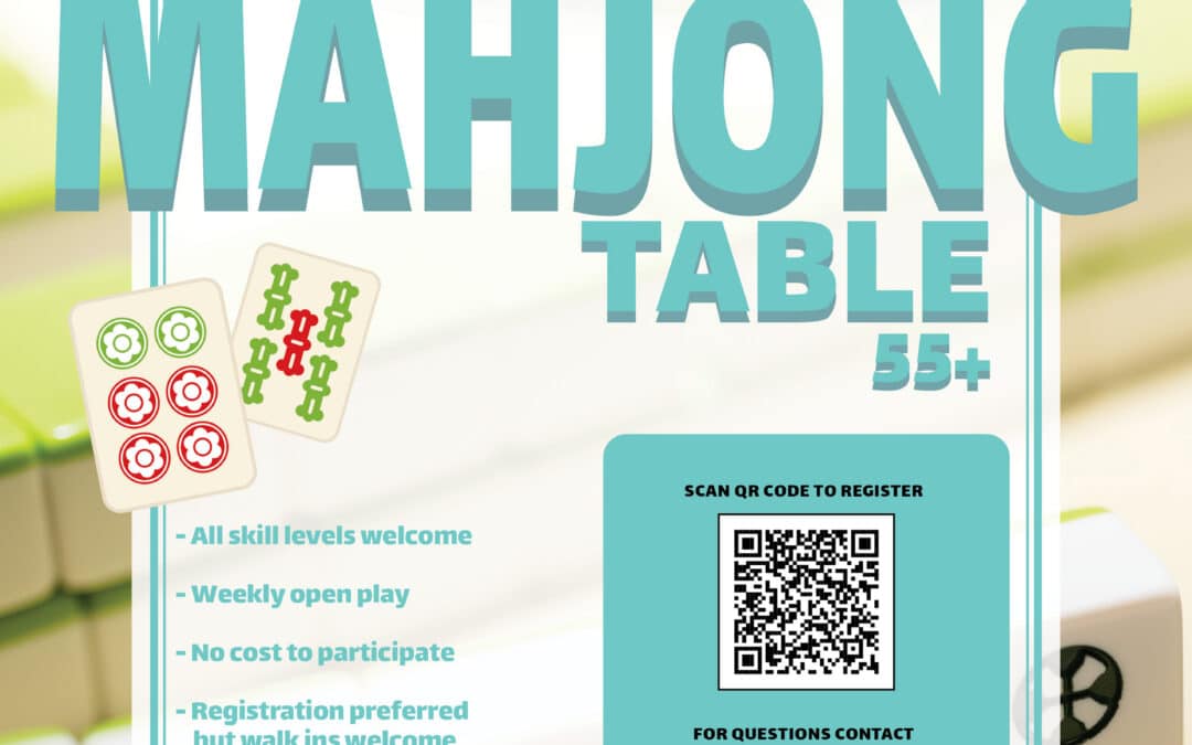 Mahjong- Weekly Open Play at CCF West